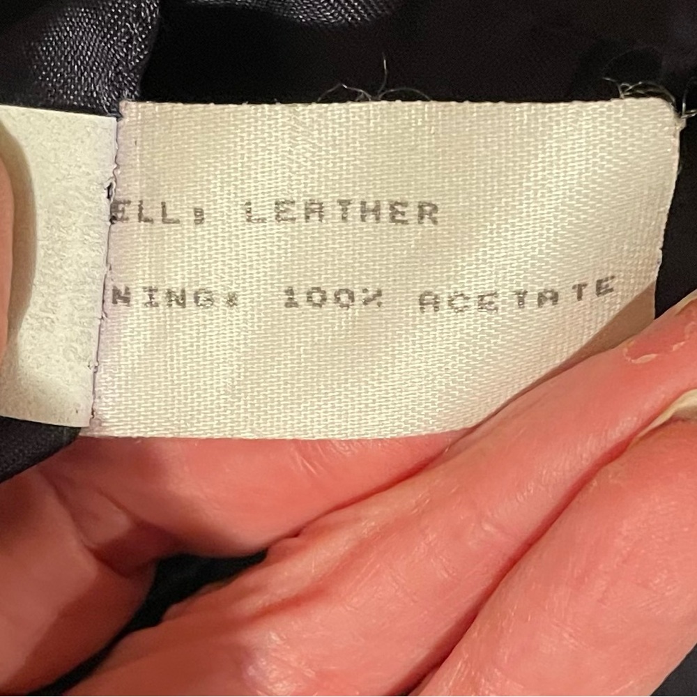 Bergdorf Goodman Blue Suede 3/4 Length Long Coat - Picture 8 of 12